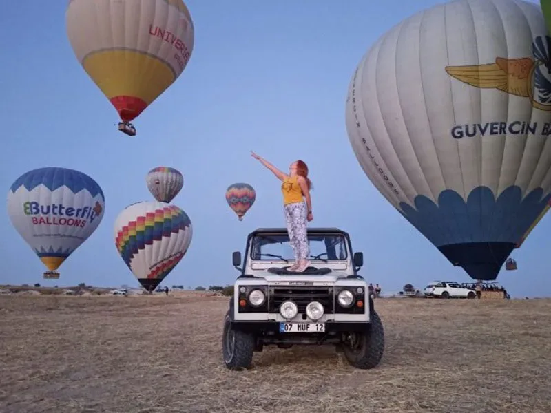 Balloon tracking with jeep Gorgeous Tour