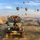 jeep-safari cappadocia girl on a jeep
